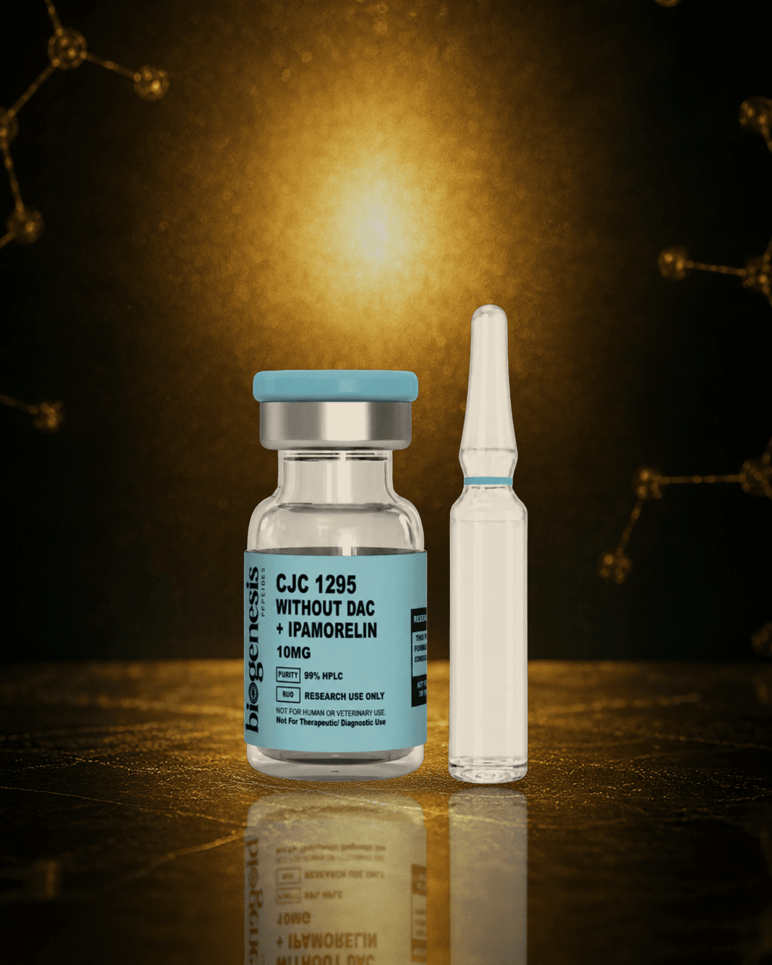 Biogenesis® CJC-1295 sem DAC + Ipamorelin 10mg – Blend de Peptídeos — foto 1
